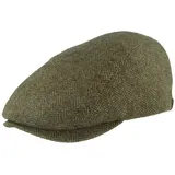 Balke Schiebermütze Flatcap leicht und wärmend in Fischgrät-Muster grün 61