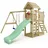 Wickey Spielturm MultiFlyer mit Holzdach Pastellgrün