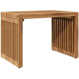 vidaXL Gartentisch 55 x 36 x 10 cm Teak