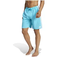 Adidas 3-Streifen 8-Inch Badeshorts Lucid Cyan / White M