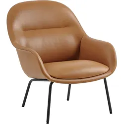 Fiber Lounge Sessel Cognacbraun Leder