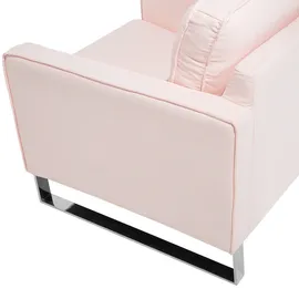 Beliani Sessel Vind Textil 76 x 82 x 82 cm Rosa