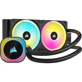 Corsair iCUE LINK H100i RGB - Black - CPU-Wasserkühlung - Max 37 dBA