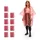Relaxdays Regenponchos Unisex Rot 30x