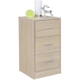KADIMA DESIGN Nachtschrank FOGGIA 37,5 x 68 x 35 cm Beige