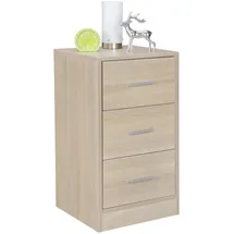 KADIMA DESIGN Nachtschrank FOGGIA 37,5 x 68 x 35 cm Beige