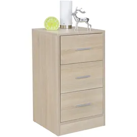 KADIMA DESIGN Nachtschrank FOGGIA 37,5 x 68 x 35 cm Beige