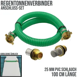 25 mm 1 Regentonnen Überlauf Fass Wasser Tank Verbinder Kupplung - 1,0 mtr"