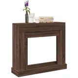 vidaXL Kaminumrandung Braun Eichen-Optik 100x30x87,5 cm Holzwerkstoff