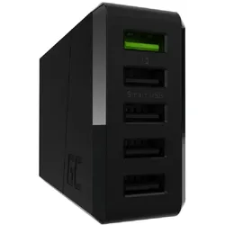 ChargeSource 5 Ladegerät Schnellladung (5x USB, Smart und Ultra Charge, modernes Design, Überspannungsschutz, Kurzschlussschutz)