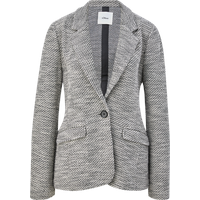 S.Oliver - Bouclé-Blazer aus Baumwollmix, Damen, schwarz, 44