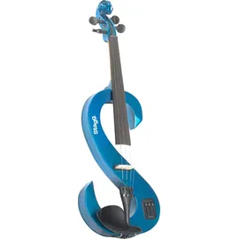 Stagg EVN 4/4 MBL E-Violine - Komplettset metallic-blau