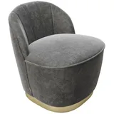 Playboy Stella Samt 67 x 70 x 71 cm grau