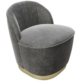 Playboy Stella Samt 67 x 70 x 71 cm grau