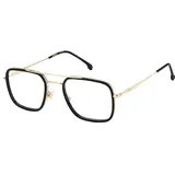Carrera Unisex Rectangular Eyeglasses Sunglasses, 807/21 Black, 52 - 52