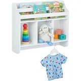 Relaxdays Kinderregal Relaxdays 51,5 x 60 x 17,5 cm MDF weiß