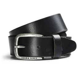 Jack & Jones Herren Ledergürtel JJIPAUL Schwarz 85cm