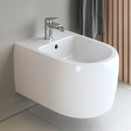 Duravit Collection One Bidet Qatego 38,5x57cm, m HL, ÜL, Hahnloch, we hgl