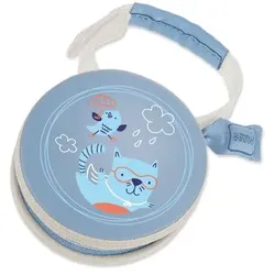 MAM Schnullertäschchen in blau, Motiv: Katze