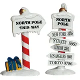 Lemax North Pole Signs Set Of 2 Weihnachtsmann