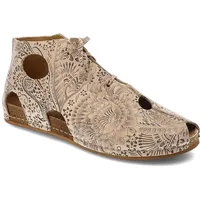 Beige Schnürschuhe Maciejka Modische Damenschuhe, 36