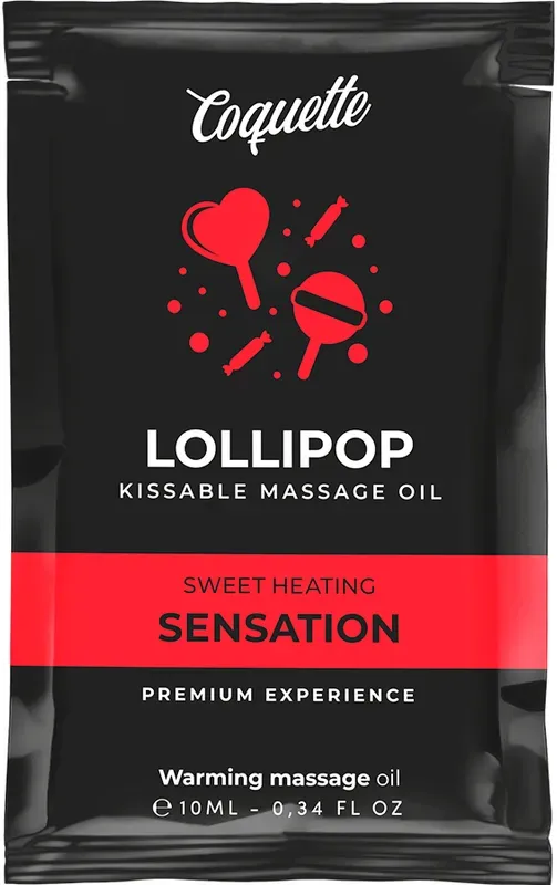COQUETTE CHIC DESIRE - POCKET KISSABLE MASSAGEÖL MIT WRMEEFFEKT LOLLIPOP 10 ML