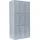 Classix Schließfachschrank Stahl 87 x 50 x 180 cm Lichtgrau 9 Fächer abschließbar