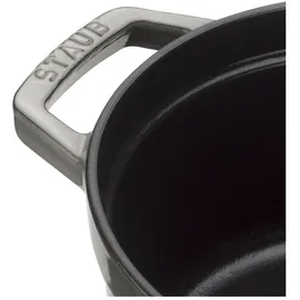 Staub Cocotte 26 cm rund graphitgrau