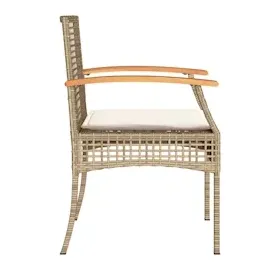 vidaXL Gartenstuhl 57 x 57 x 30 cm beige 4 St.
