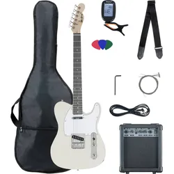 McGrey Rockit E-Gitarre TL-Style Komplettset Antique White