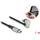 DeLock USB-Ladekabel USB 2.0 Apple Lightning Stecker, USB-C® Stecker 1.00m Schwarz, Silber 80025