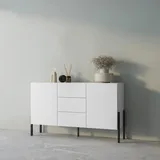 INOSIGN Sideboard »Jukon, Breite 150 bzw.180 cm, moderne grifflose Kommode«, Schubladenschrank 2 Türen/3 Schubkästen, push-to-open-Funktion, weiß