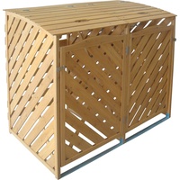 Trendline Mülltonnenbox aus Holz für 2 x 240 l Mülltonnen