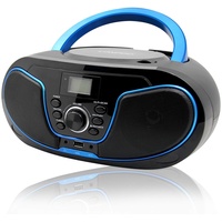 Tragbares CD-Radio - Kinder CD-Player Boombox mit USB-Eingang | AUX-Eingang | Kopfhöreranschluss | USB-Player | FM Radio (Nein AM) | Kompaktsystem 2x2W RMS