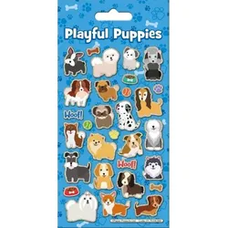 Spielende Welpen Sticker