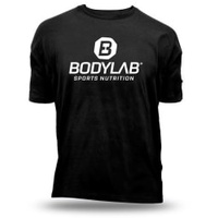 Bodylab24 T-Shirt schwarz mit weißem Schriftzug - XL