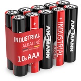 Ansmann Industrial Alkaline Batterie Micro AAA LR03 Longlife Alkalibatterie Industriebatterie für hohen Strombedarf (10er Pack)