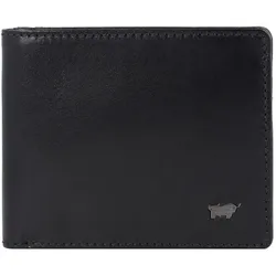 Braun Büffel Country Geldbörse RFID Leder 11 cm mit Geldscheinklammer  schwarz