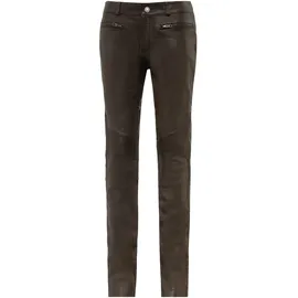 Ricano Lederhose Slim Fit Braun L