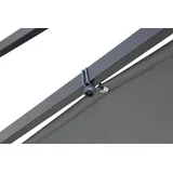Tepro Sonnensegel mit Gestell Austin rechteckig 2,8 x 2,8 m anthrazit