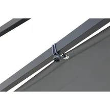 Tepro Sonnensegel mit Gestell Austin rechteckig 2,8 x 2,8 m anthrazit
