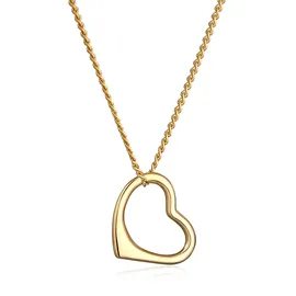 ELLI PREMIUM Kette mit Anhänger Herz Liebe Klassisch Hochwertig 585 Gelbgold