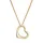 ELLI PREMIUM Kette mit Anhänger Herz Liebe Klassisch Hochwertig 585 Gelbgold