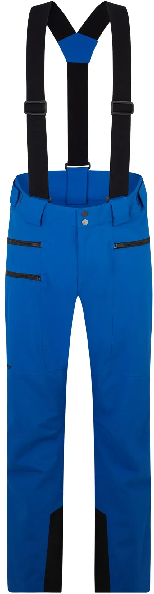 Skihose ZIENER "TRONADOR", Herren, Gr. 54, EURO-Größen, blau (mittelblau), Obermaterial alle Farben außer Farbe dark jungle tex: 100% Polyester recycled, Obermaterial Farbe dark jungle tex: 72% Polyester, 28% Polyester recycled;Futter: 100% Polyester;Wattierung: 100% Polyester, Hosen