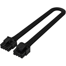 Silverstone PP06BE-EPS35, EPS/ATX 12V 8-polig bis 4 + 4-polig, Schwarz, 350mm, 16 AWG, SST-PP06BE-EPS35