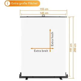Walimex pro Roll-up Panel Hintergrund weiß 155x200