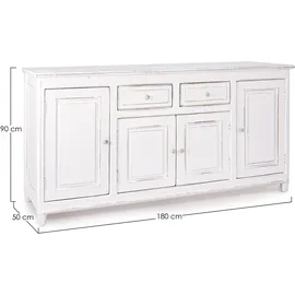 BIZZOTTO Colette 180 x 90 x 50 cm Weiß