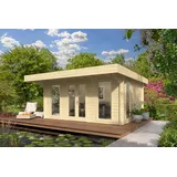 44 mm Gartenhaus ISO 500x385 cm Blockhaus Holzhaus Gerätehaus Schuppen Hütte