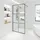 Home Deluxe - Duschabtrennung - BAKI - Breite: 150 cm, Schwarzer Rahmen, Klarglas, 6 Raster Optik - 10 mm ESG - Sicherheitsglas I Walk in Dusche, D... - Transparent