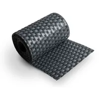 zaun|zu® Sichtschutz Rattan Einzelstreifen für Doppelstabmatten Anthrazit 2,55m